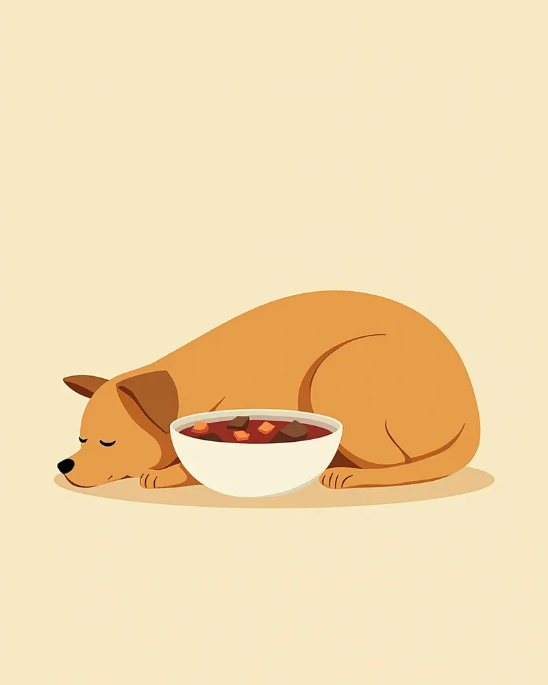 회복기 강아지와 스튜