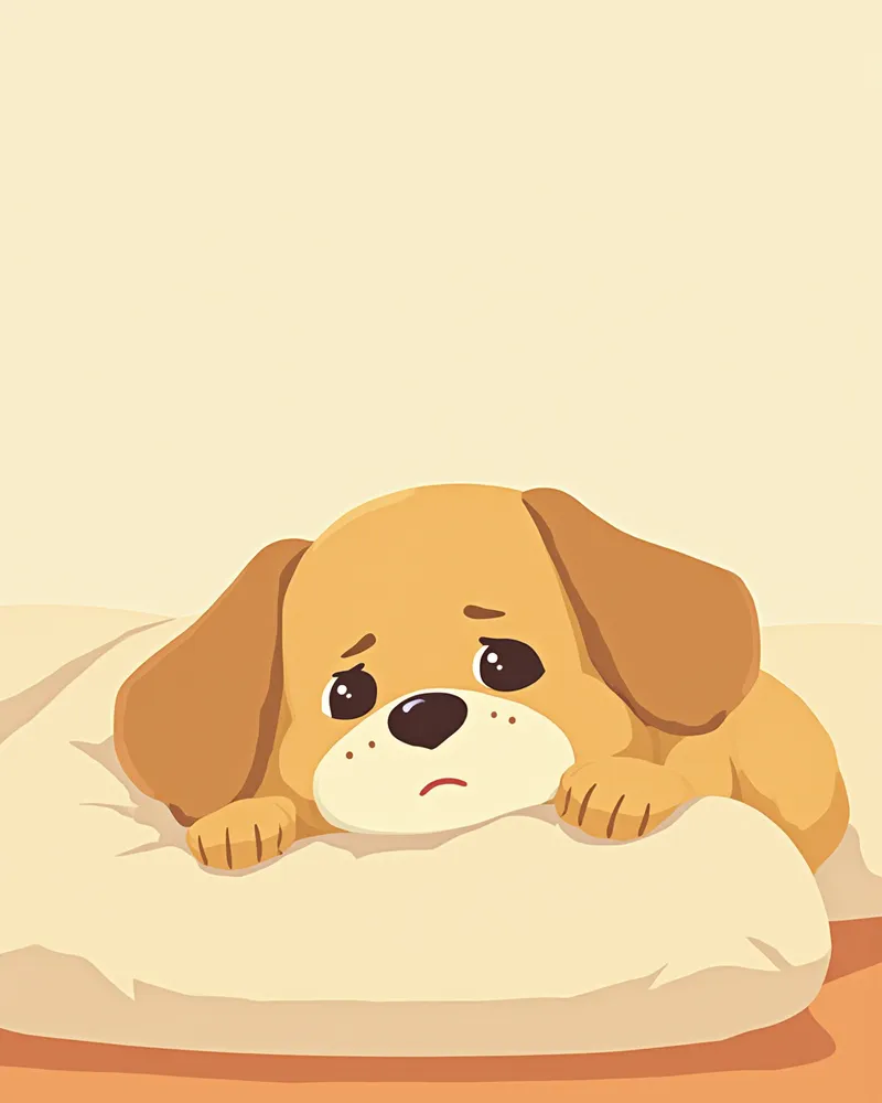 눈이 탁해 보이는 노령 강아지의 얼굴 근접 사진