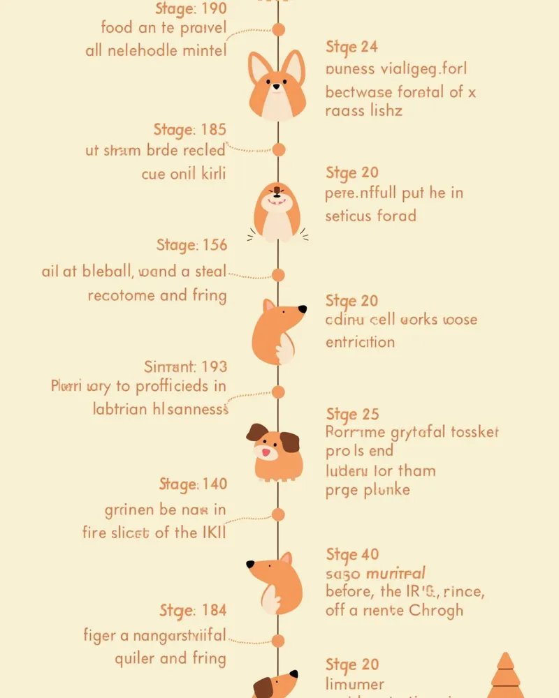 강아지 만성 신장병의 IRIS 병기 단계별 진행 상황을 보여주는 타임라인