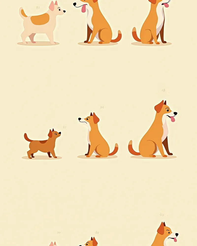 IRIS 병기별 증상 변화를 보여주는 일련의 그림