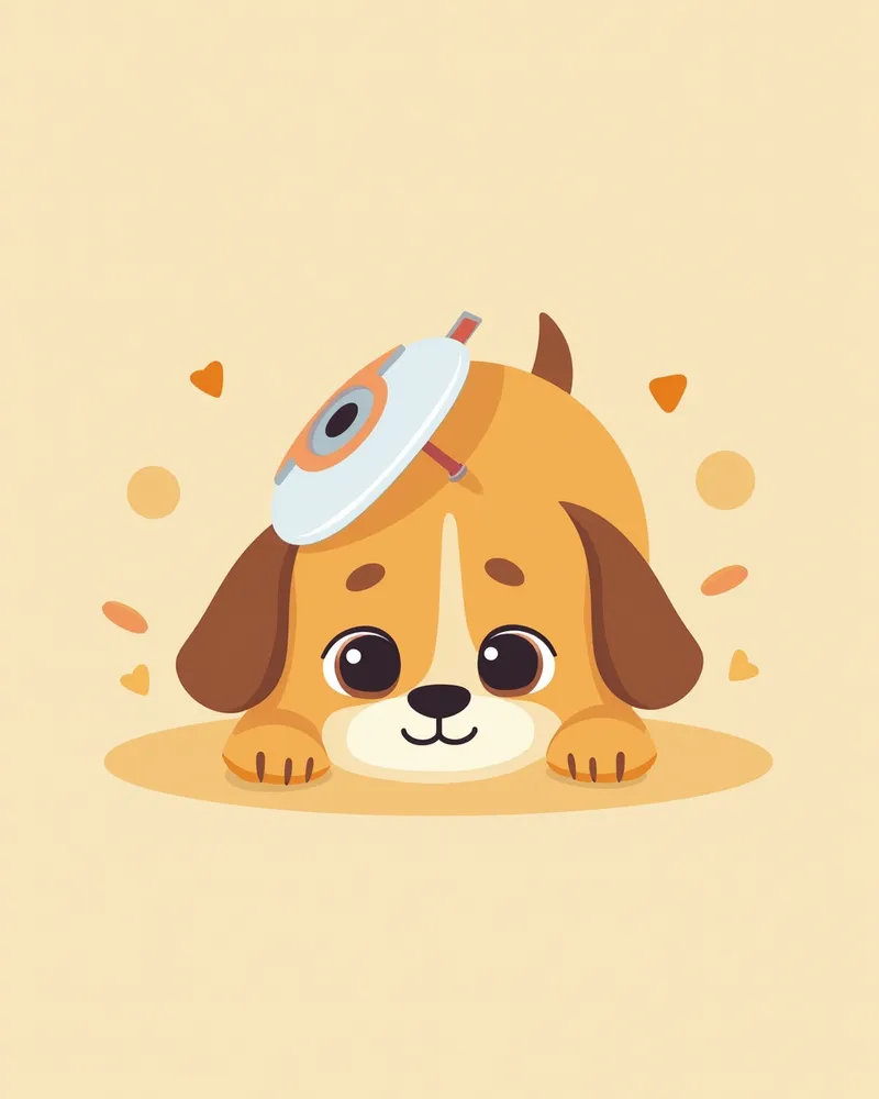 수의사가 강아지 눈에 슈림머 테스트를 시행하는 모습
