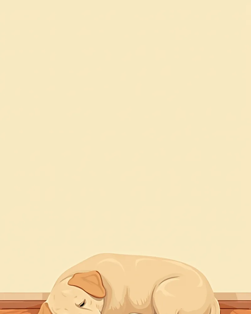 기력이 없어 누워 있는 강아지