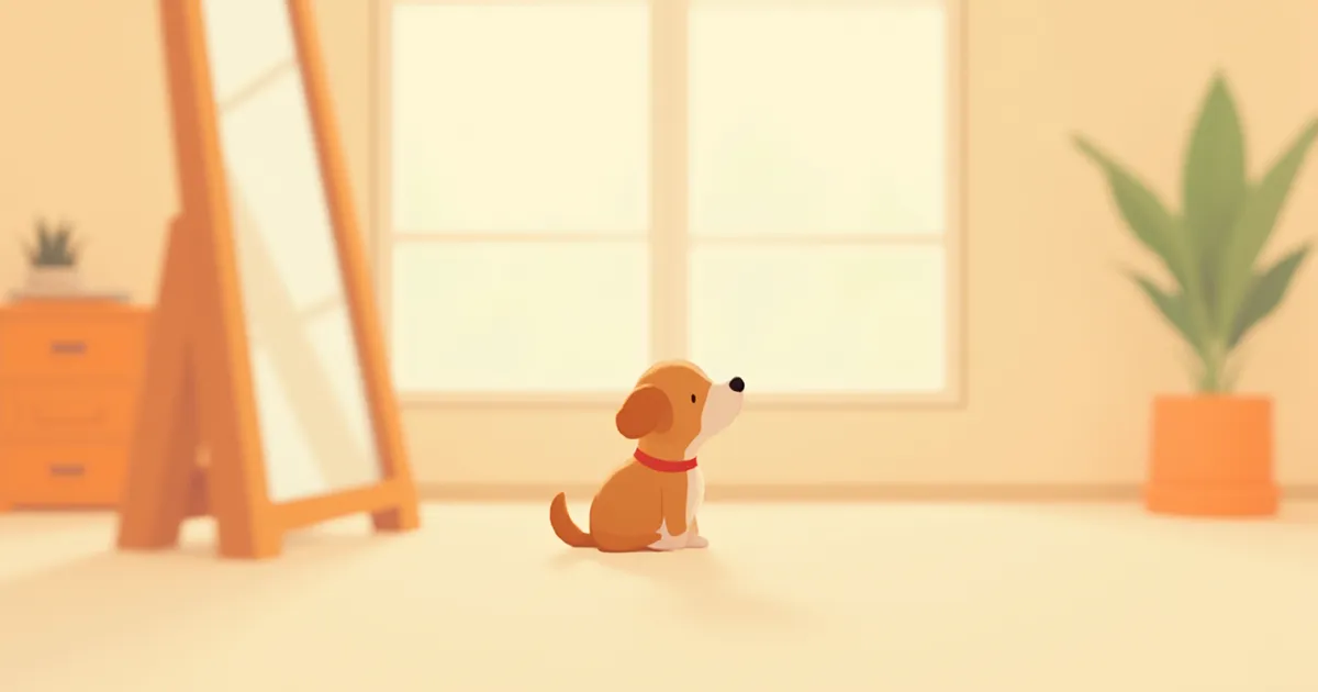강아지가 거울을 보고 짖거나 무시하는 이유는?