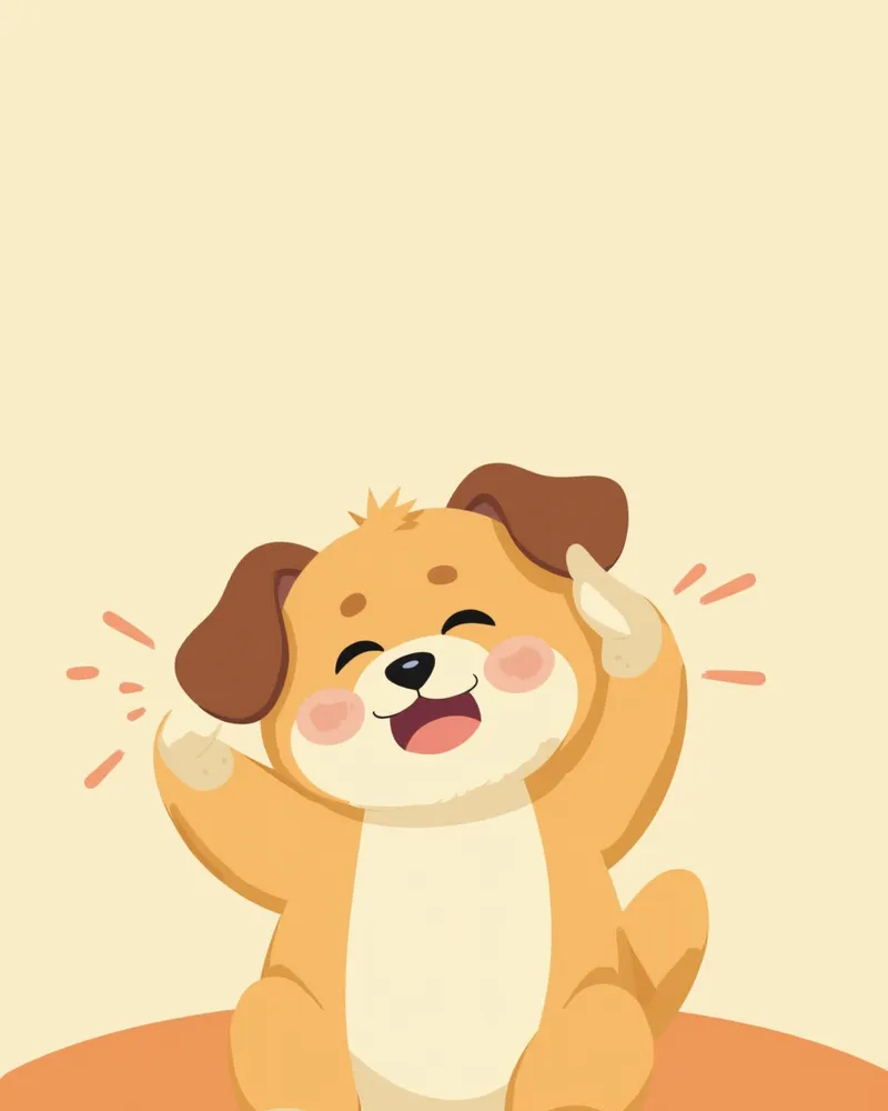 귀를 긁고 있는 강아지