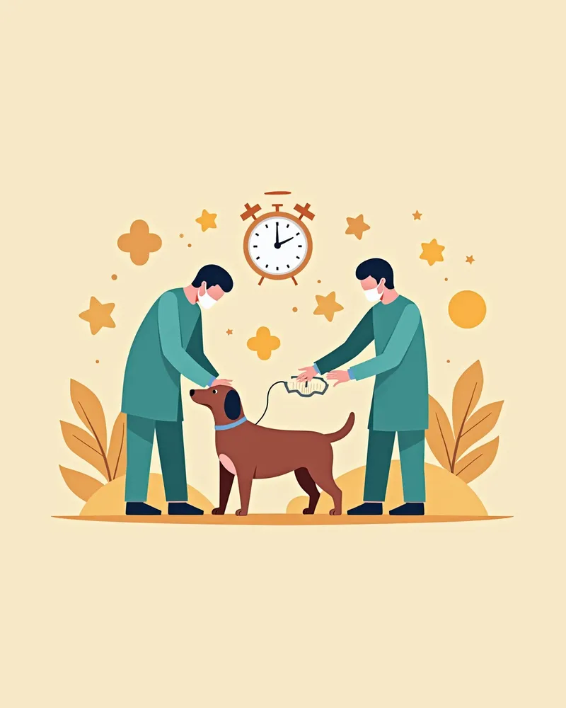 강아지 심박조율기 수술 장면