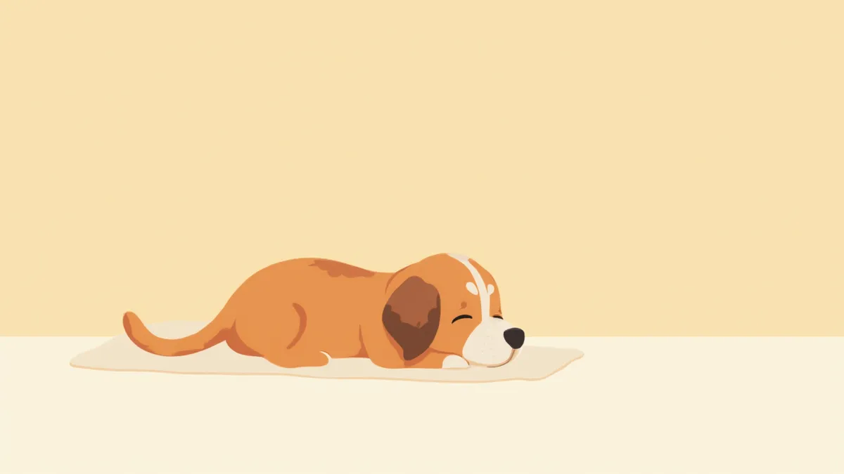 담요에 쌓인 아픈 강아지와 보호자