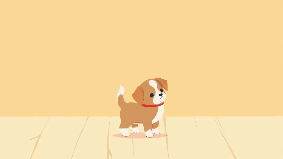 강아지 발 모양을 위에서 내려다본 모습