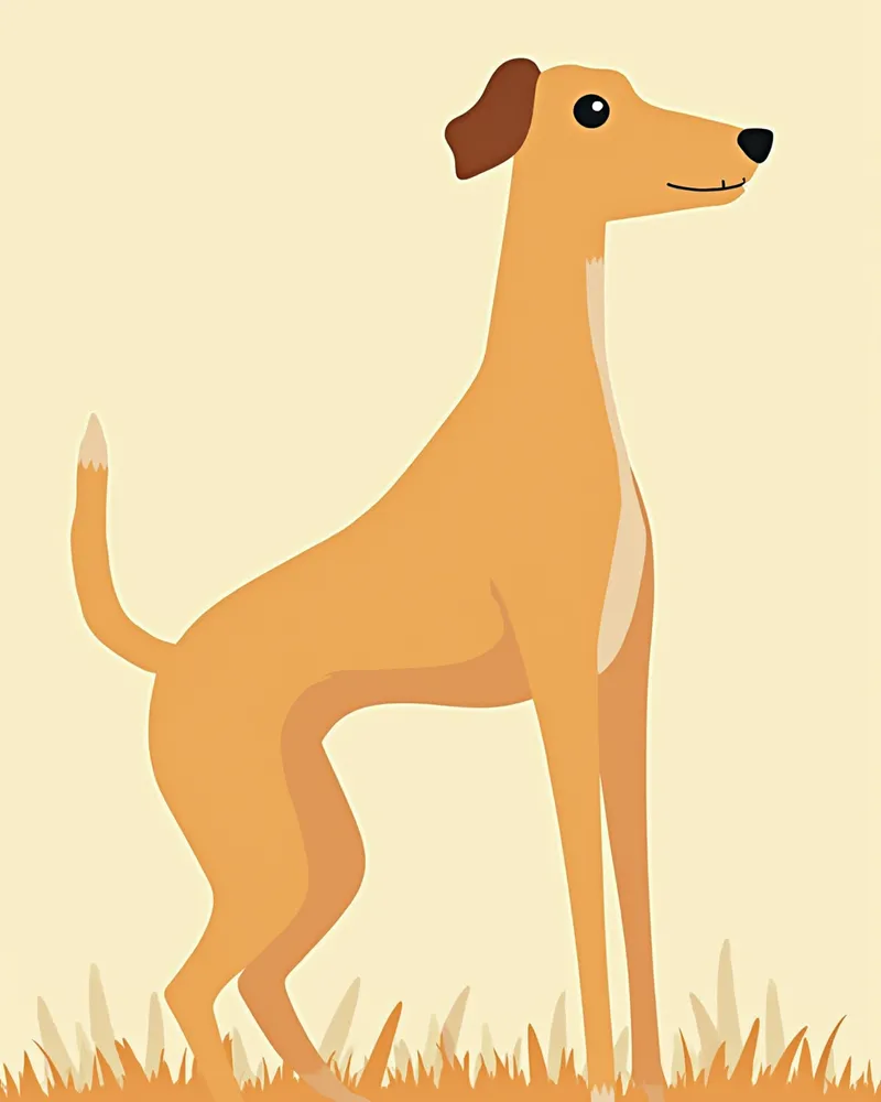 길쭉한 헤어풋 형태의 강아지 발