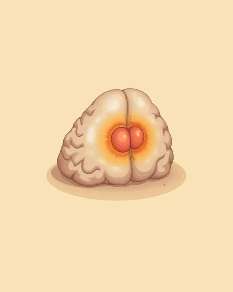 강아지 뇌하수체 종양을 보여주는 MRI 영상