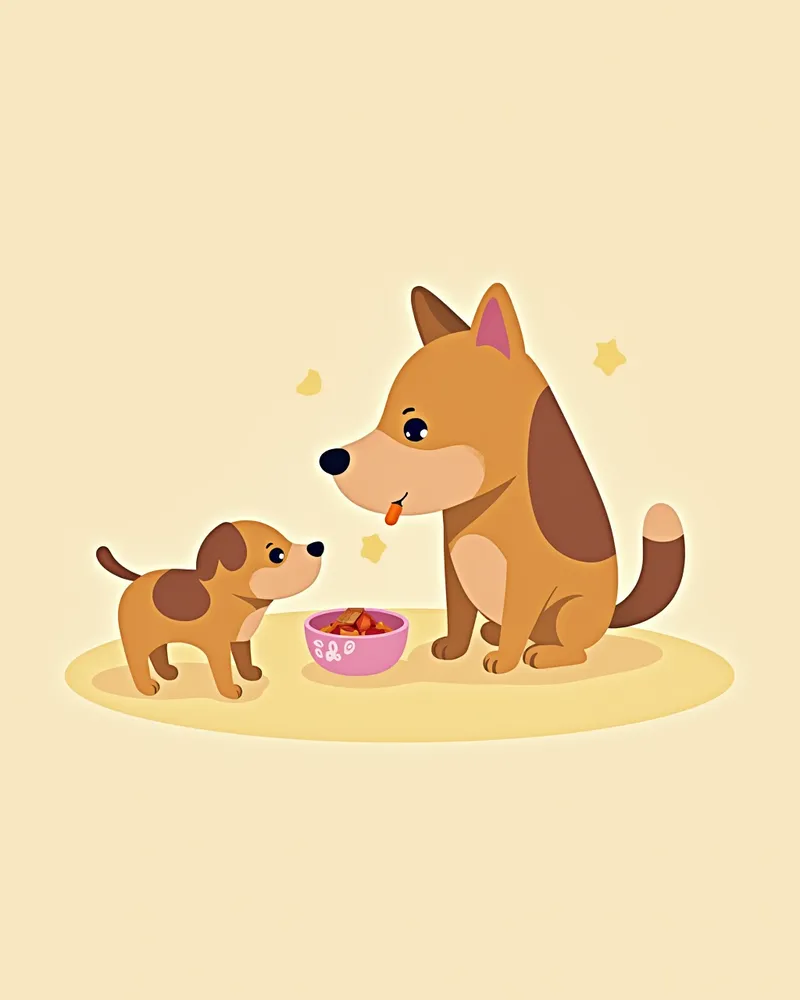 강아지가 수의사로부터 약을 받는 모습