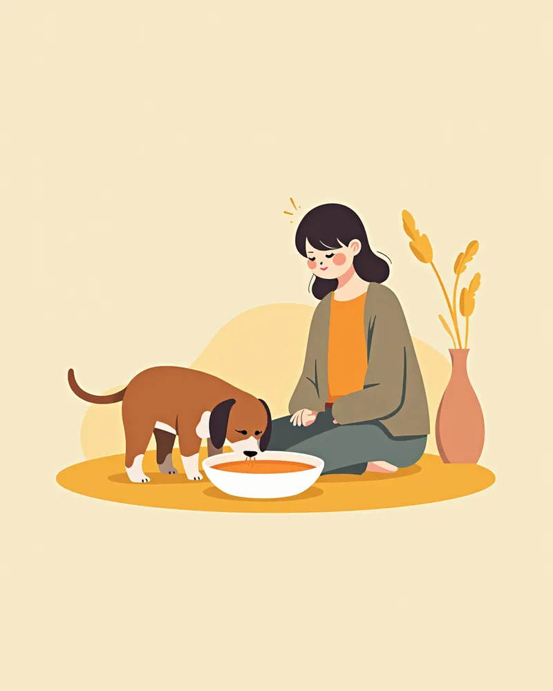 강아지 칼슘 관리를 위한 가정 관리 이미지