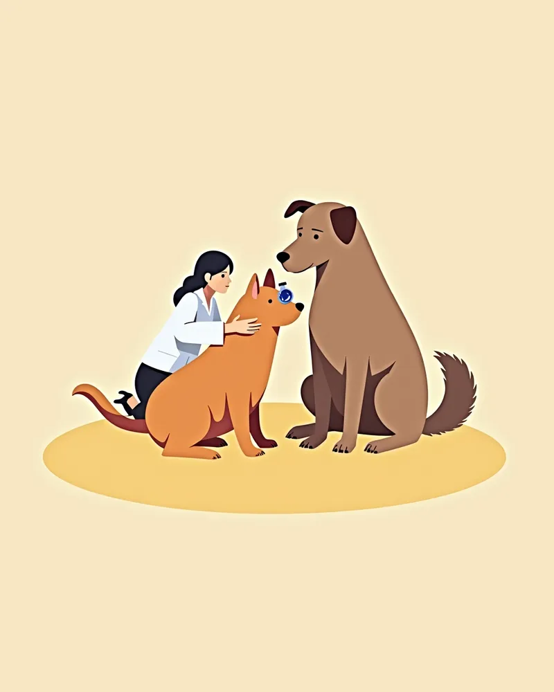 강아지 진행성 망막 위축(PRA) 진단을 위한 안과 검사
