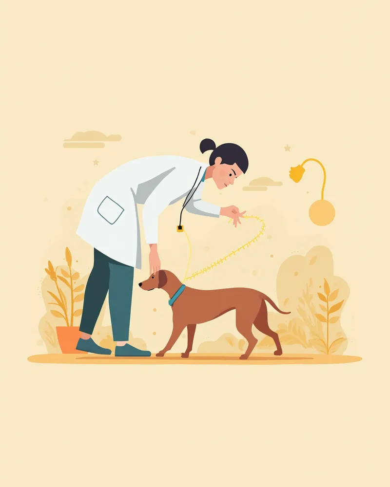 재활 평가를 받는 강아지