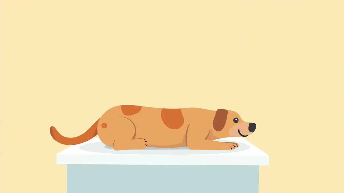 강아지 곰팡이성피부병 — 원형 탈모 패치가 보이는 강아지 피부