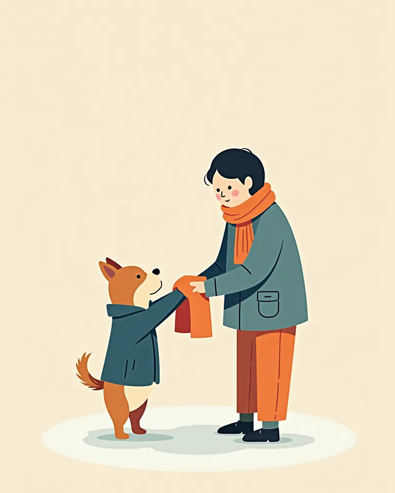 겨울철 강아지 저체온증 예방과 발바닥 관리