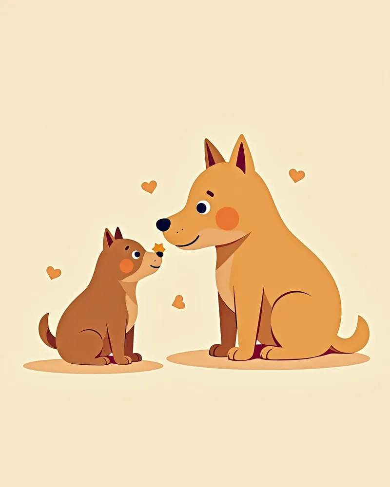 강아지 주인이 피하수액 투여 후 간식을 주는 모습