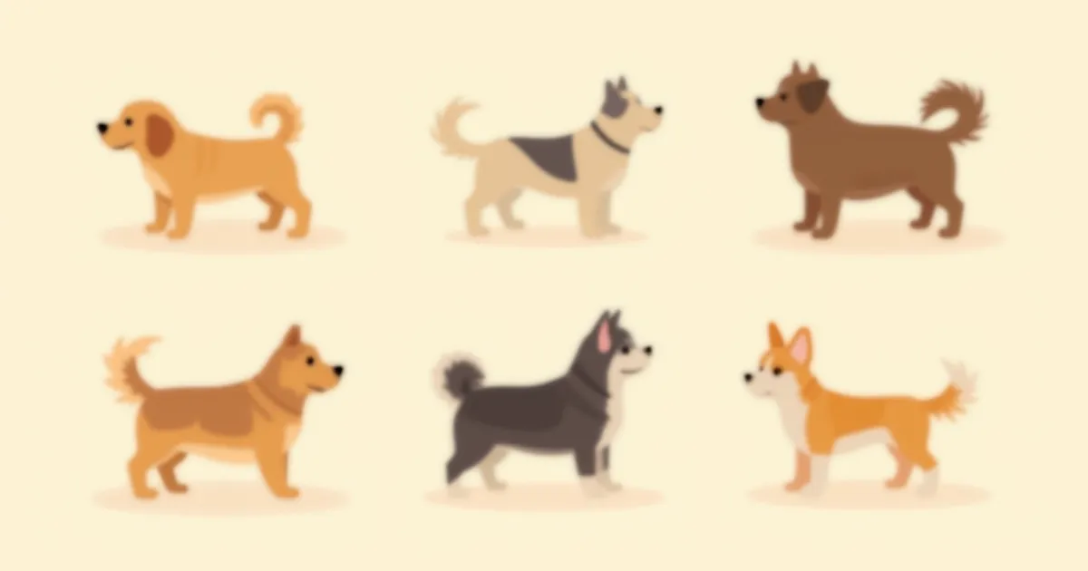 강아지 꼬리 종류와 의미 완벽 정리