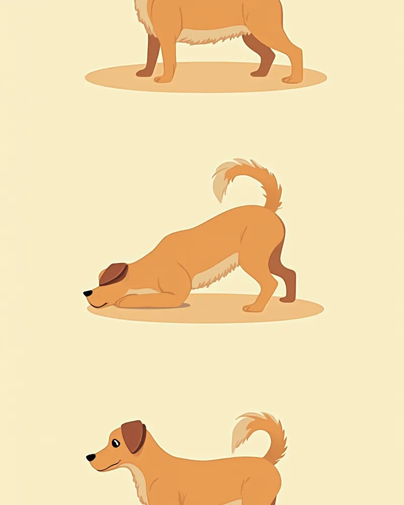 높이별로 달라지는 강아지 꼬리 자세