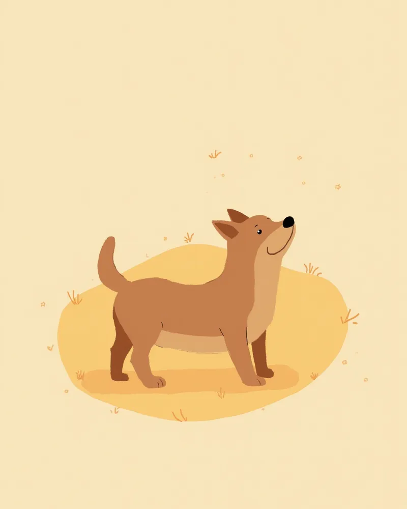 보호자를 현관에서 반기며 꼬리 흔드는 강아지