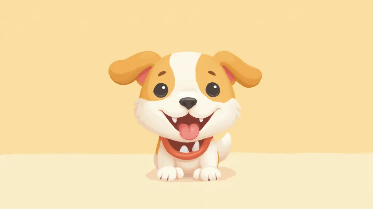 강아지 치아 구조를 보여주는 입 모양