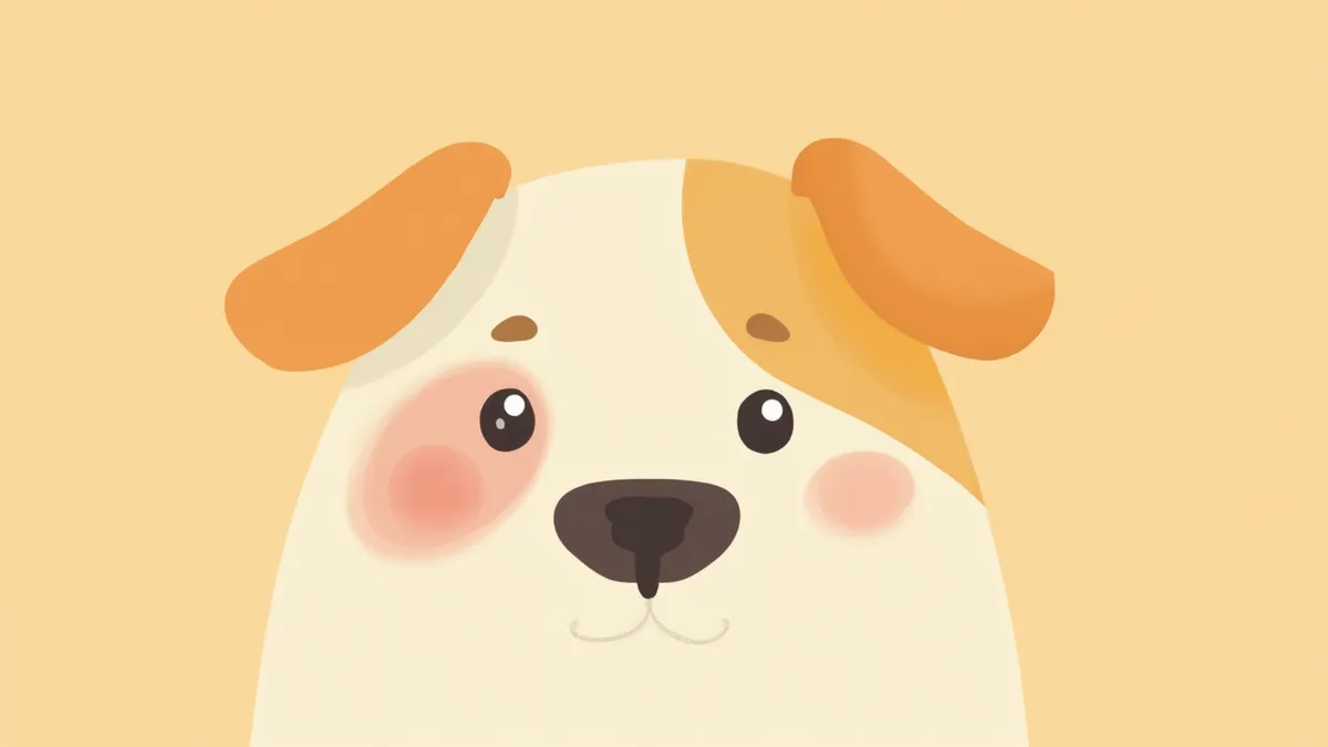 눈 아래 부종이 있는 강아지 얼굴 측면