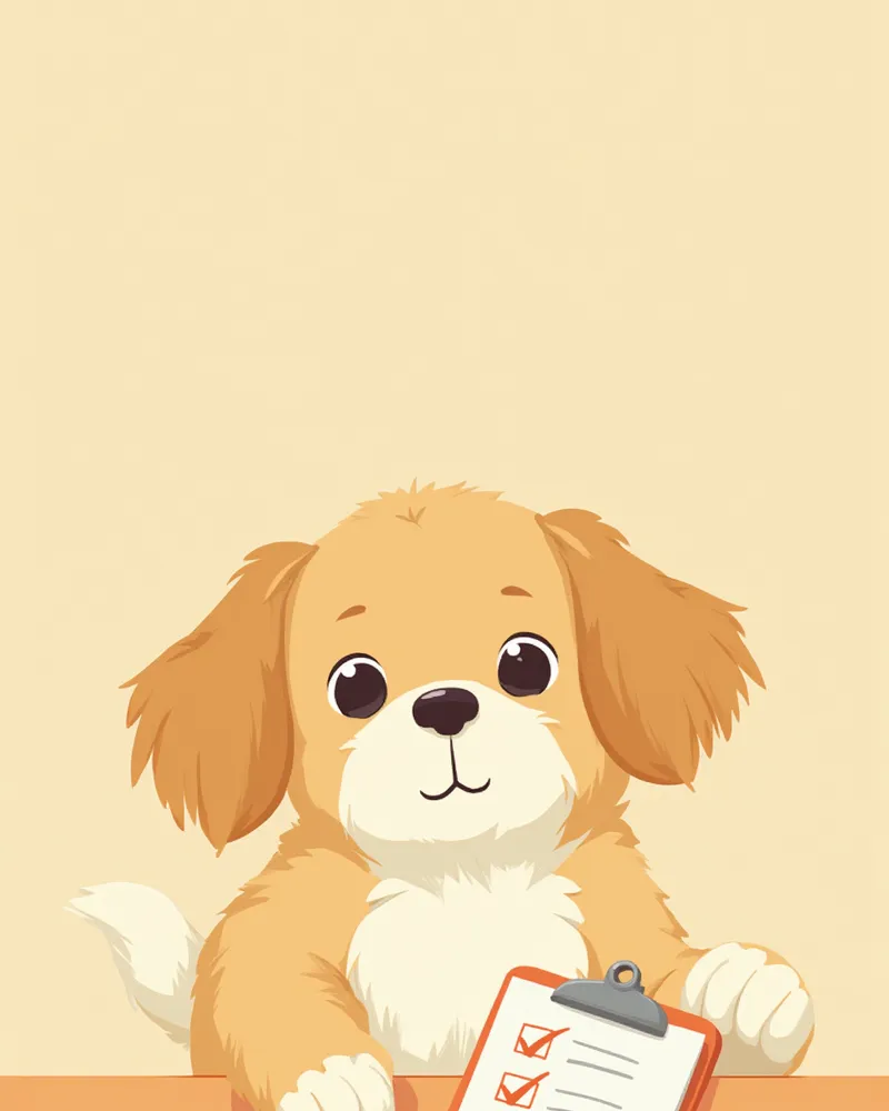 강아지 관찰 체크리스트 이미지