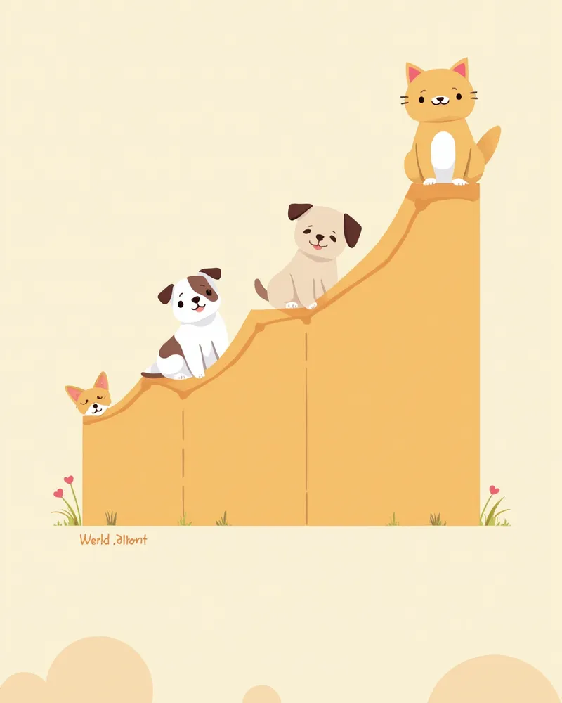 시간에 따른 양육 비용 증가를 표현한 그래프 일러스트