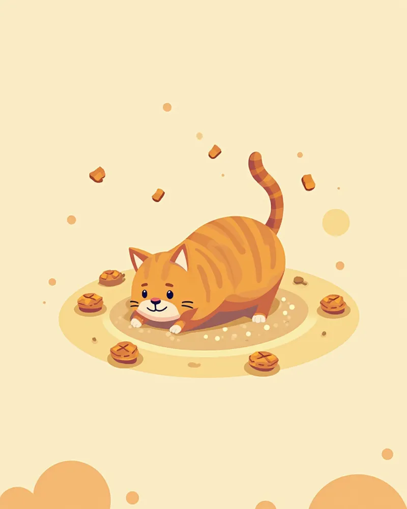 고양이 필수 영양소를 시각화한 이미지