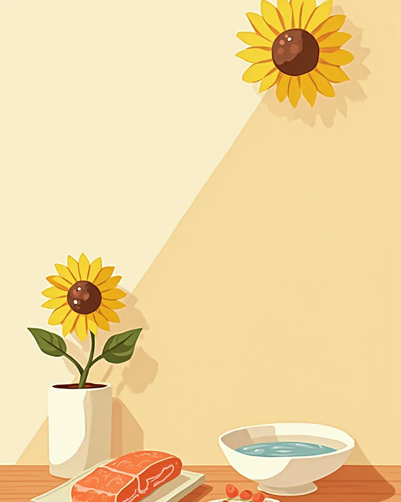 반려동물 겨울 피부에 좋은 오메가3 보충제와 영양 재료