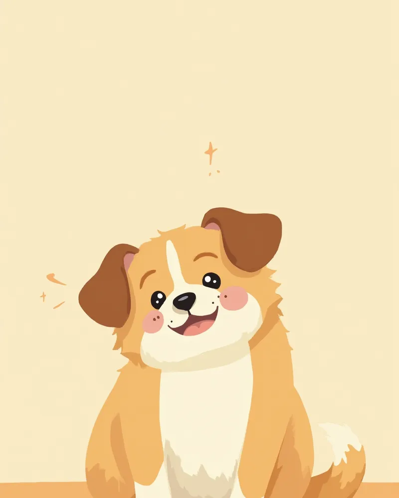 머리를 한쪽으로 기울인 채 귀 불편함을 보이는 강아지