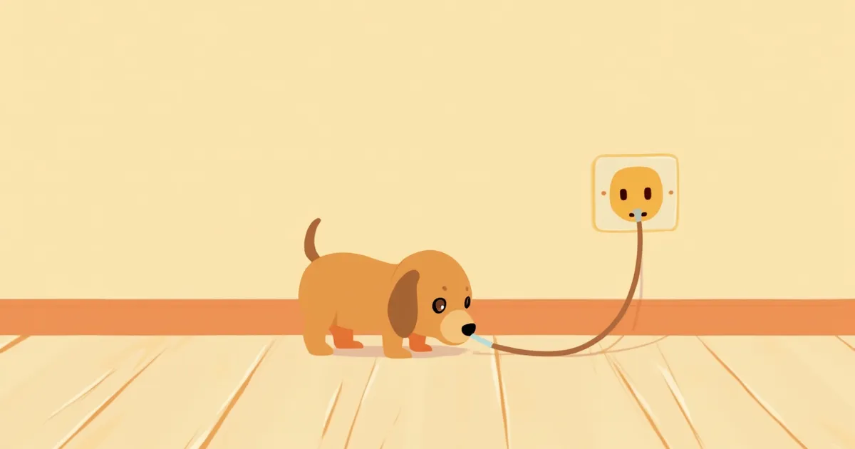 강아지 전기 줄 물기 사고 대처법 총정리