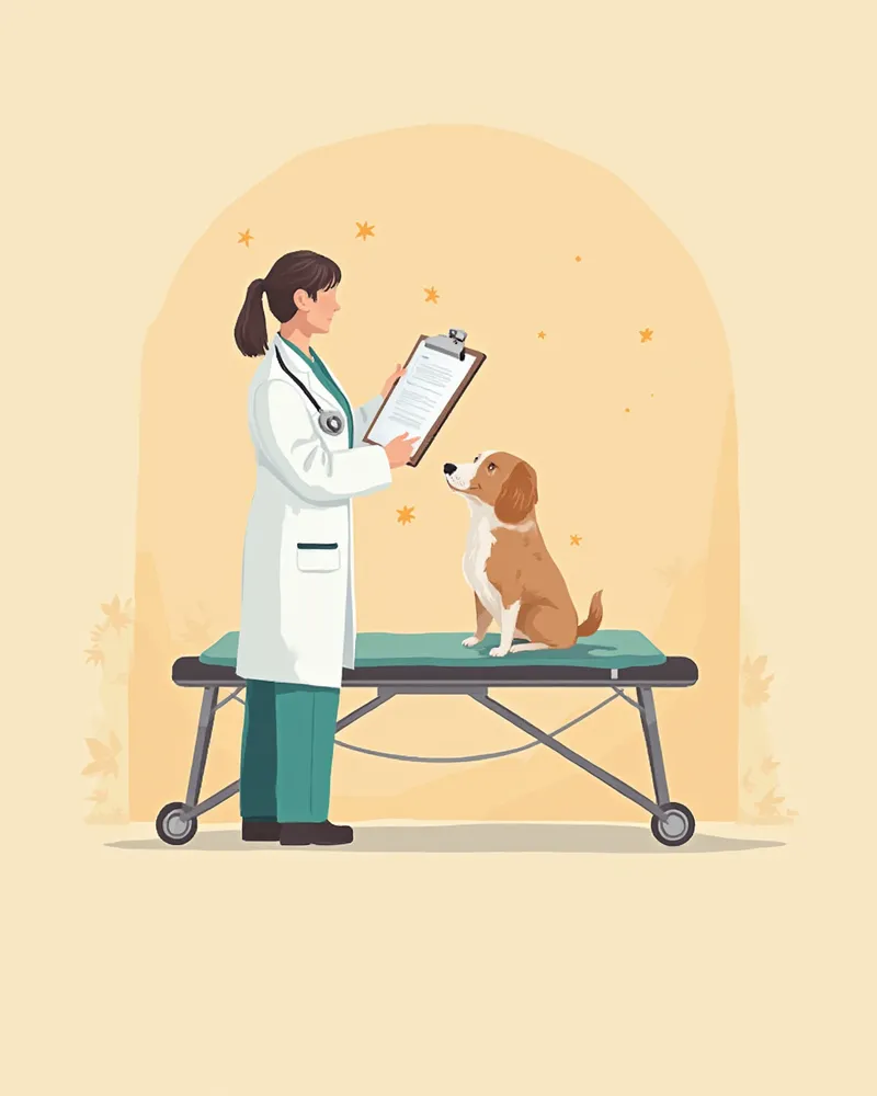 응급 환자 상태를 빠르게 평가하는 수의사