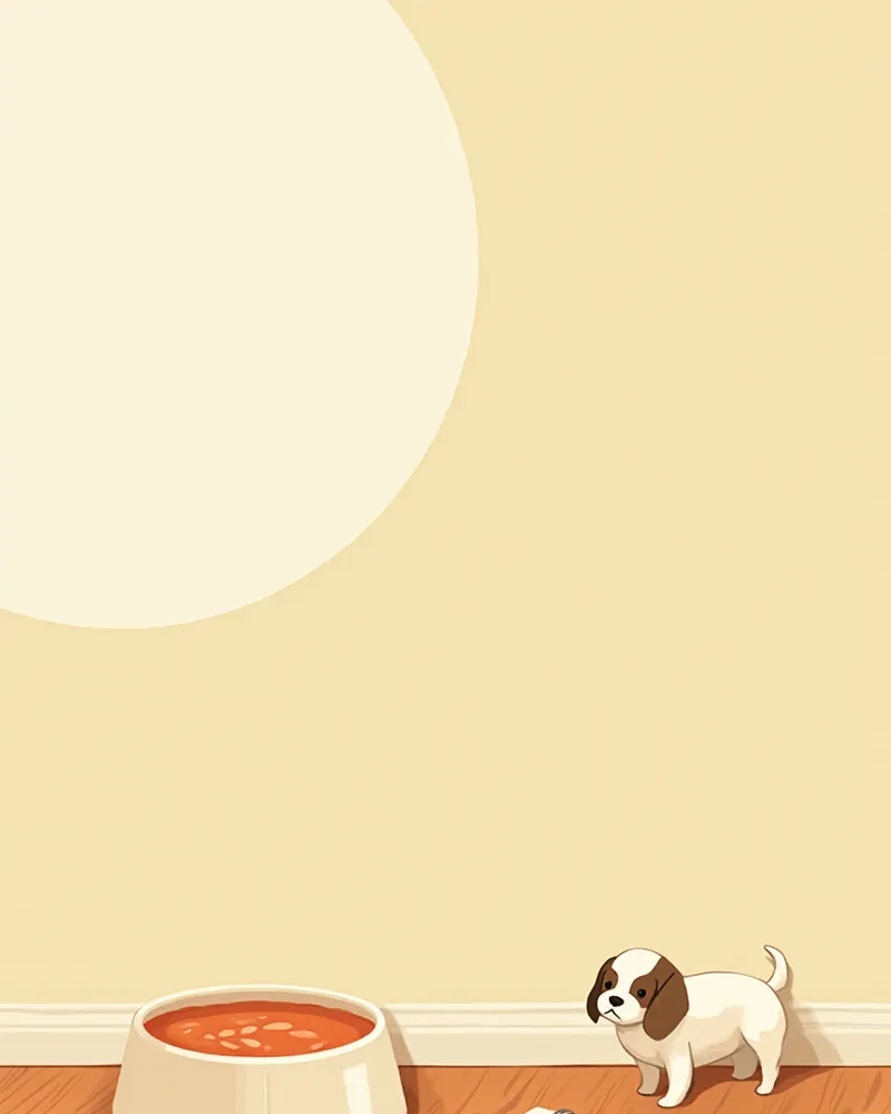 물그릇 옆에 놓인 기록용 노트와 펜