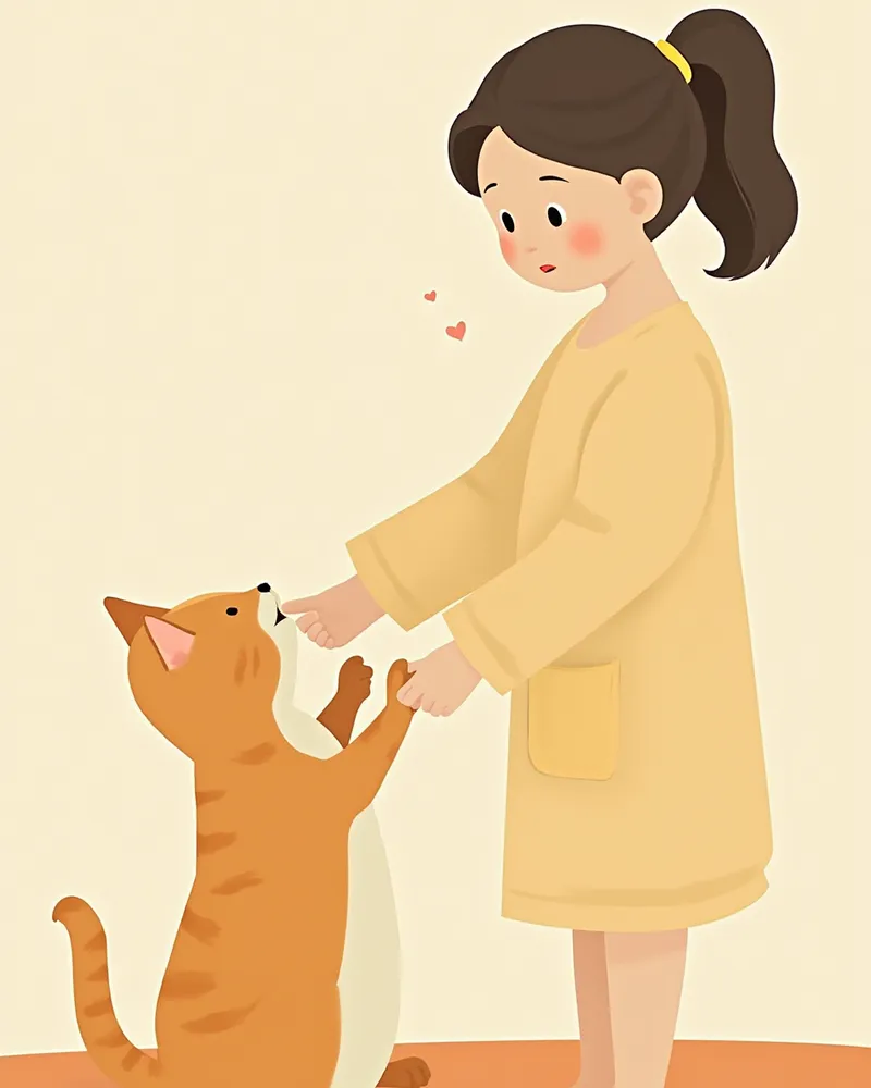 고양이 잇몸색을 확인하는 보호자