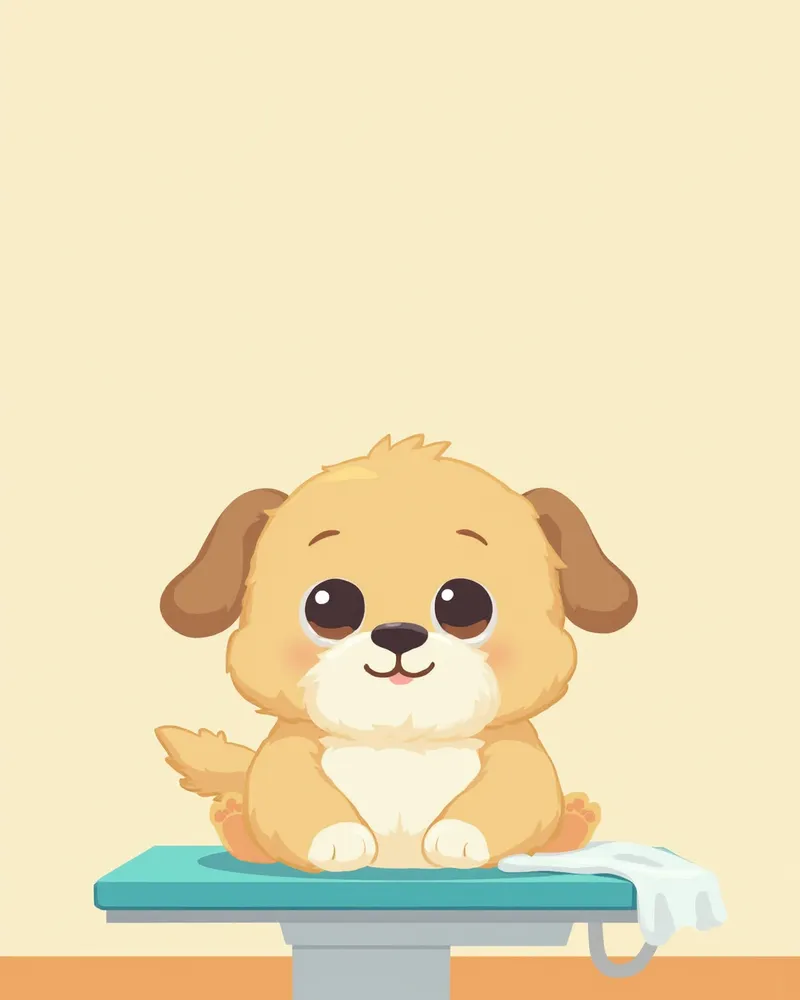 정형외과 수술 준비 중인 강아지