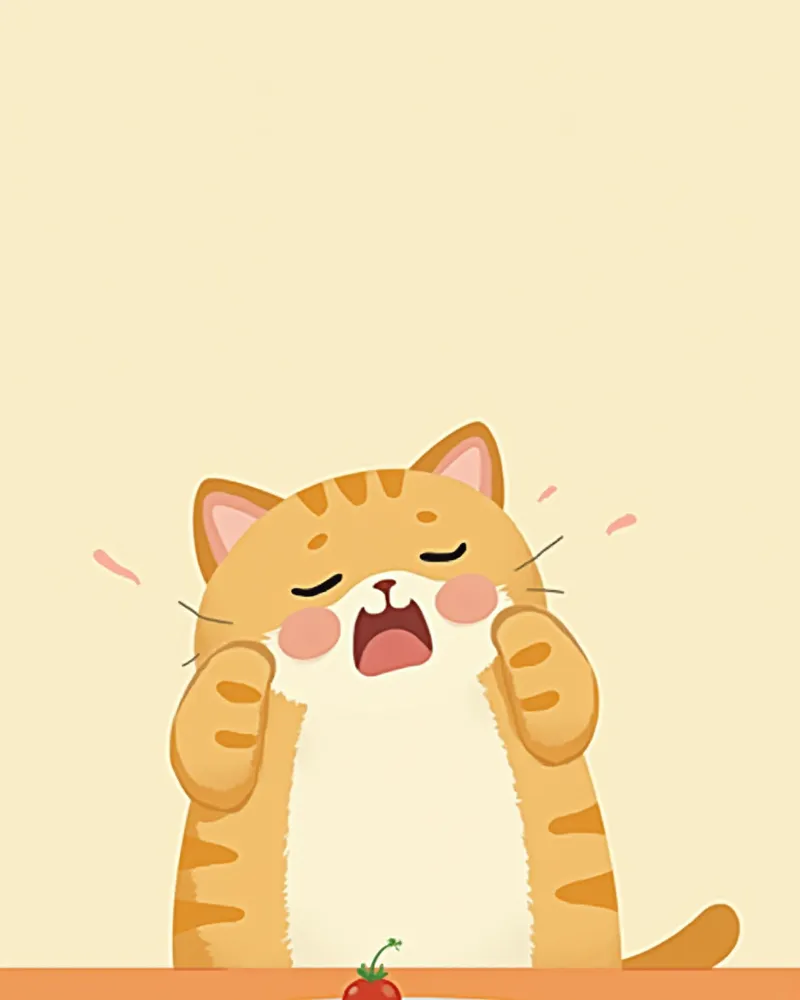 식욕 저하와 침 흘림 증상을 보이는 고양이