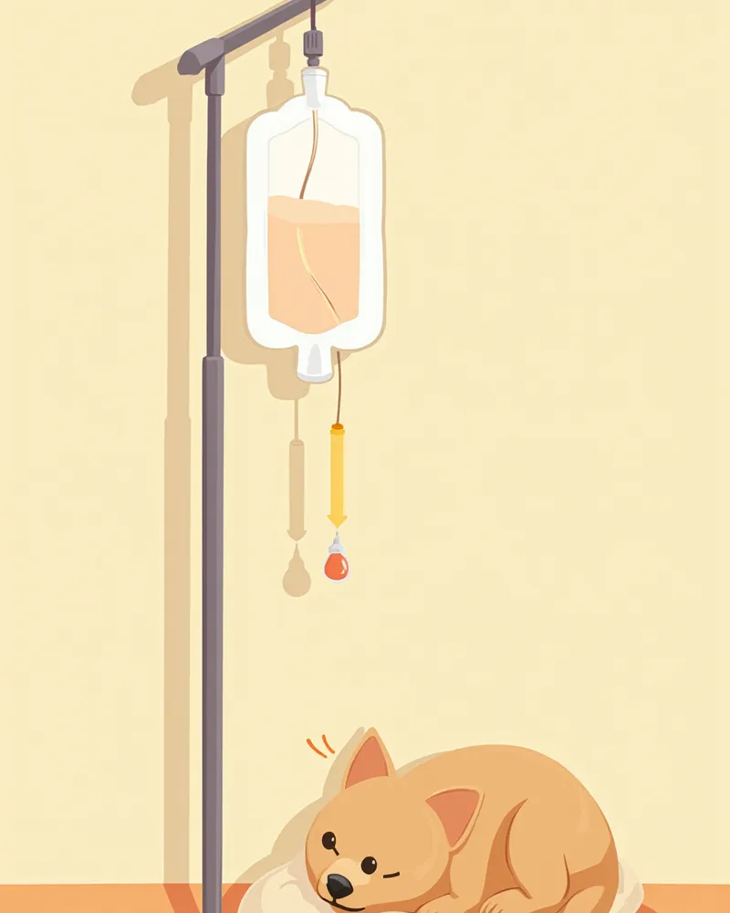 일정한 속도로 떨어지는 수액 방울