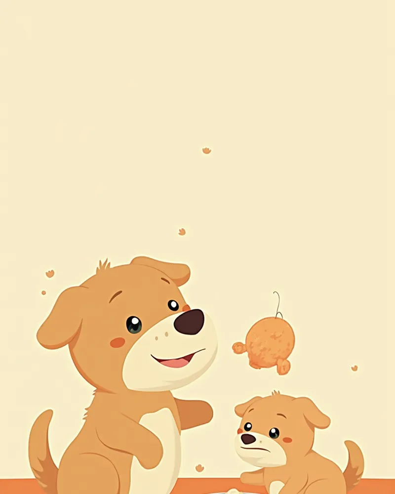 회복식을 준비하는 보호자와 강아지