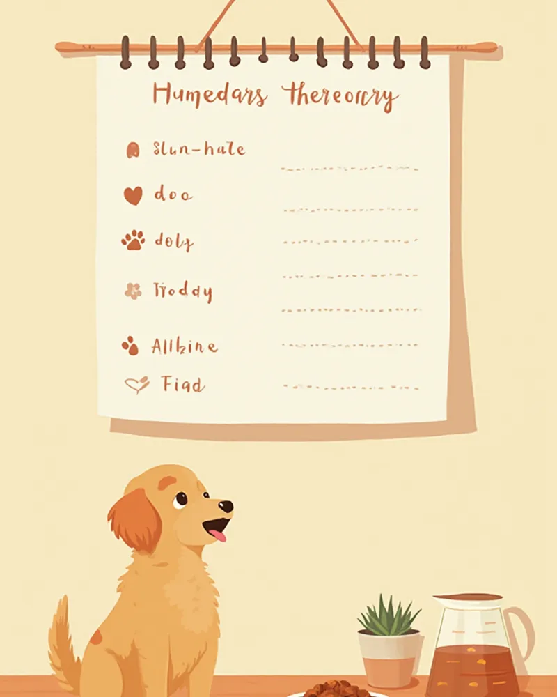 강아지 식이시험 기록 달력