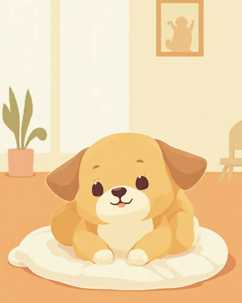 강아지 귀 상태를 확인하는 보호자