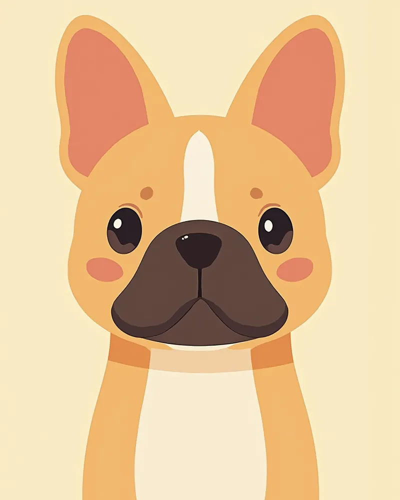 프렌치 불독의 짧은 주둥이와 좁은 콧구멍