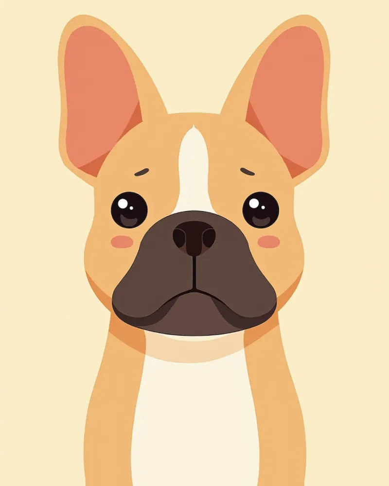 프렌치 불독의 짧은 주둥이와 넓은 콧구멍 구조