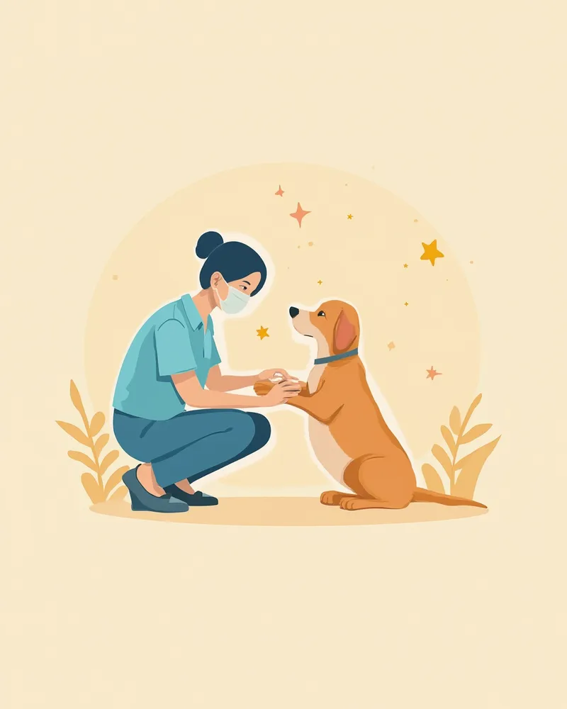 수의사 진료 장면