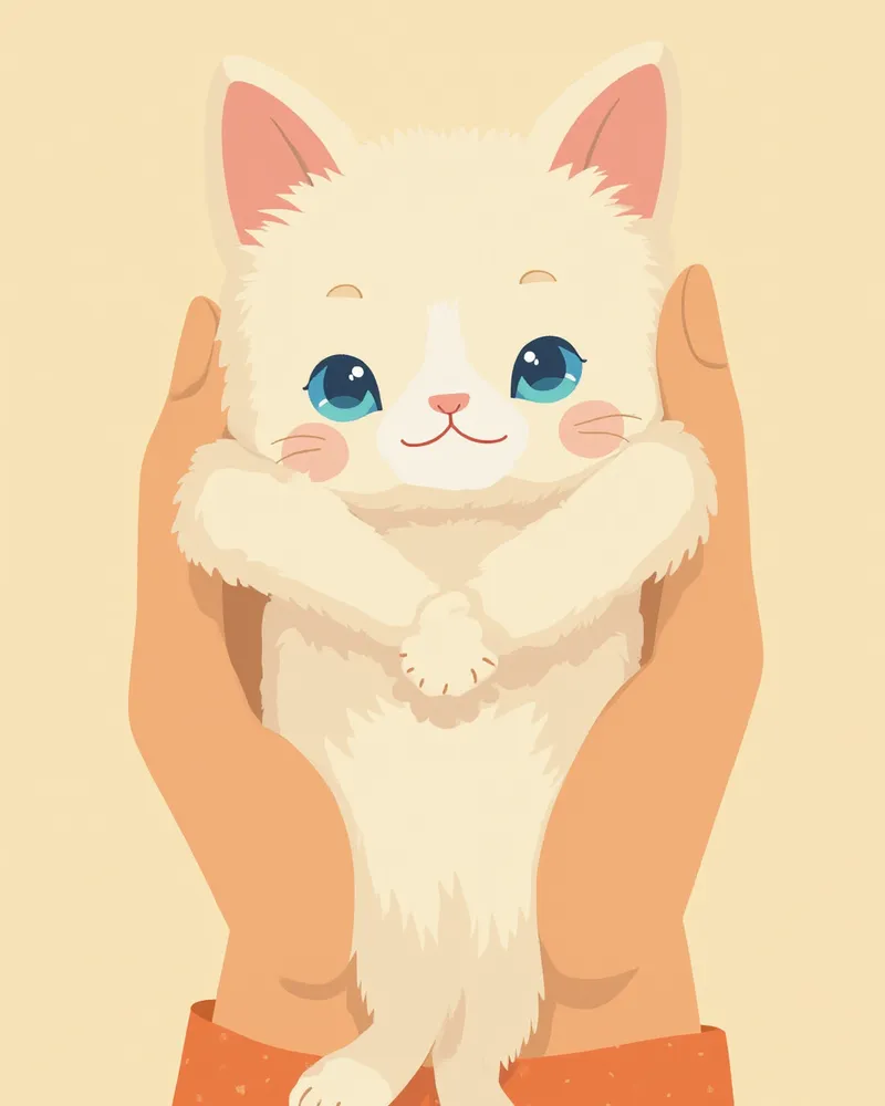 보호자 품에 안겨 편안하게 늘어져 있는 래그돌 고양이