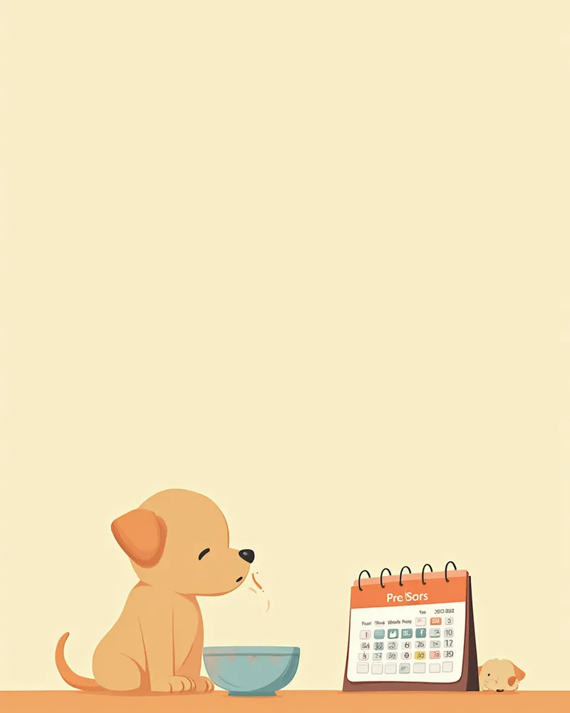 내시경 전 금식 중인 반려견과 물그릇