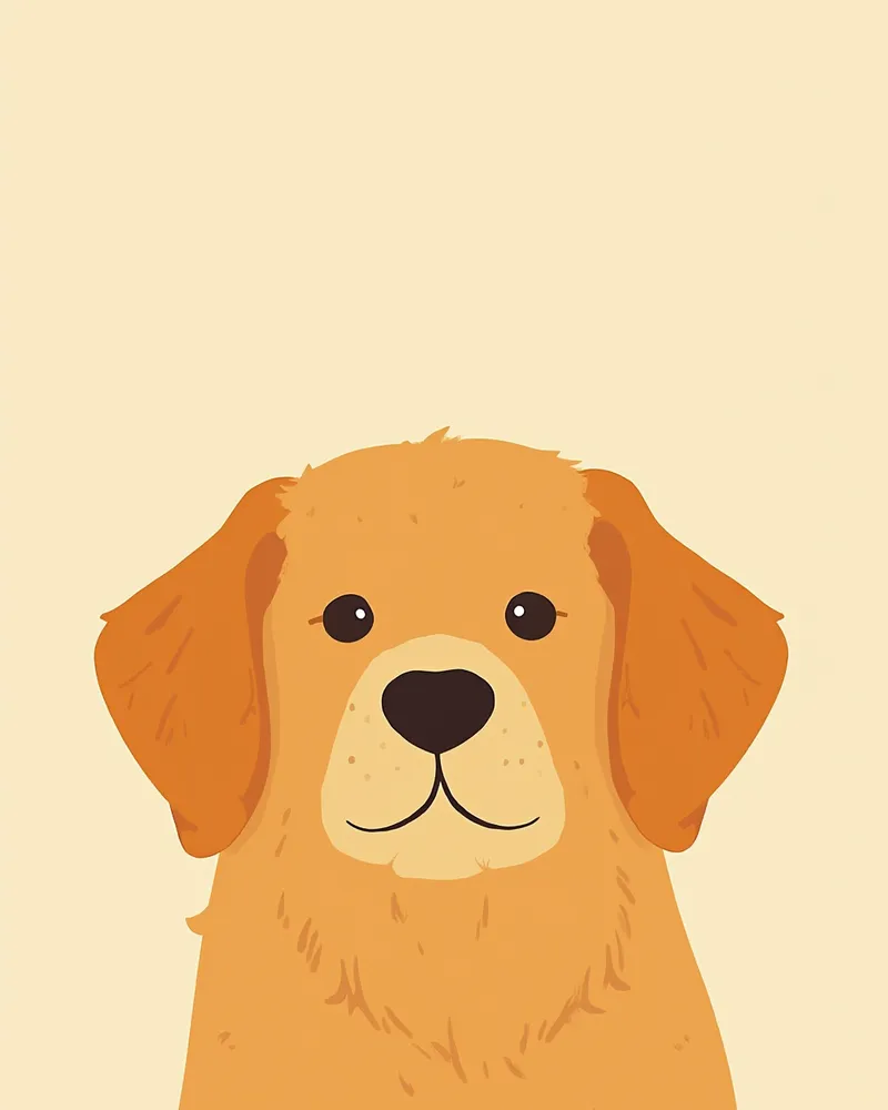 골든 리트리버의 눈 가까이서 본 모습