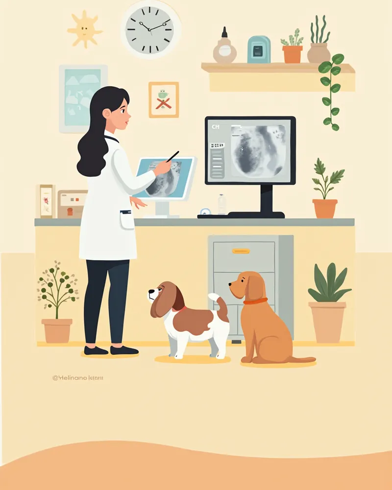 영상 검사로 종양 전이를 확인하는 모습