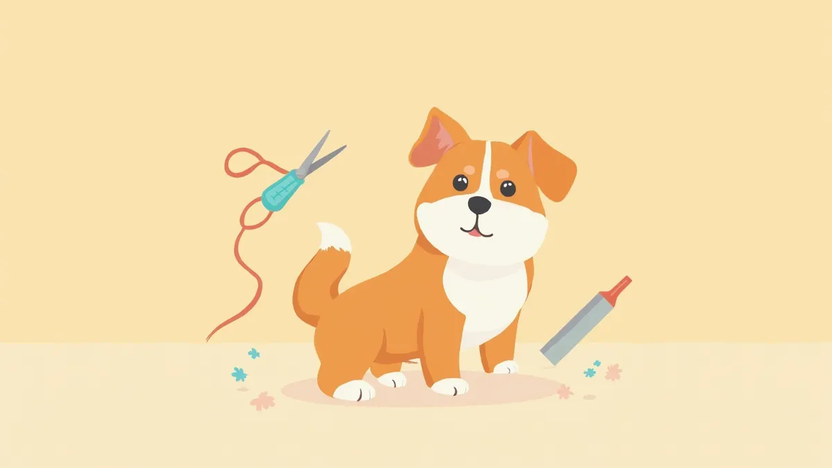 미용 살롱에서 그루밍 받는 강아지