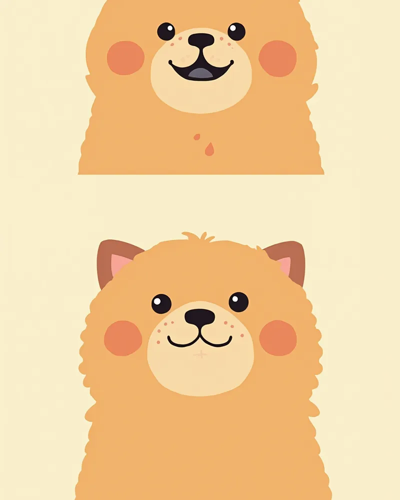 정상 분홍 잇몸과 품종 특이 검은 잇몸 비교