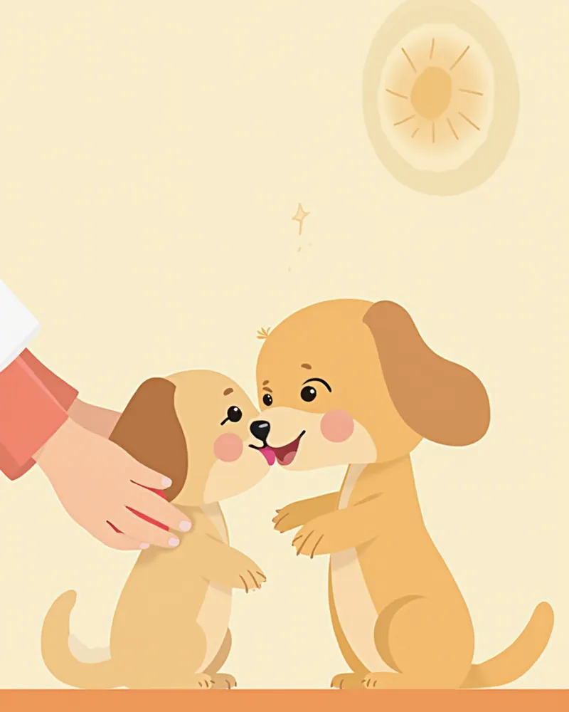 보호자가 집에서 강아지 잇몸 확인하는 모습